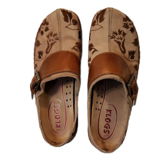 Klogs Austin Clogs Flower Pattern Size 6.5 - Picture 2 of 5